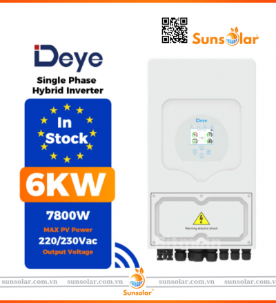 Biến Tần Deye 6kW Hybrid - Hướng dẫn lắp đặt, báo giá hệ thống điện năng lượng mặt trời