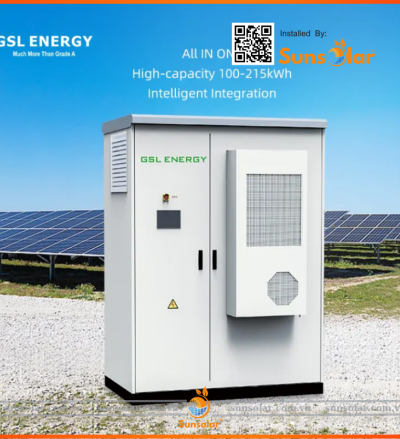 Pin Lưu Trữ GSL 100-215KWH, Hướng Dẫn Lắp Đặt, Báo Giá